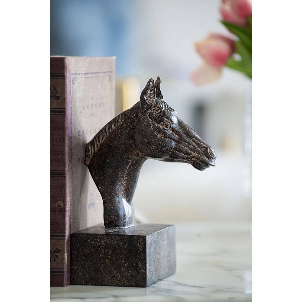 S/2 5.1x4x8" Horse Bookends 6S/CTN