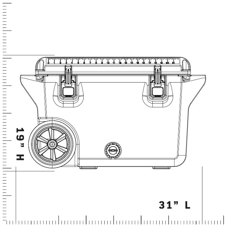 50QT Freedom Series Cooler: RWB 50qt