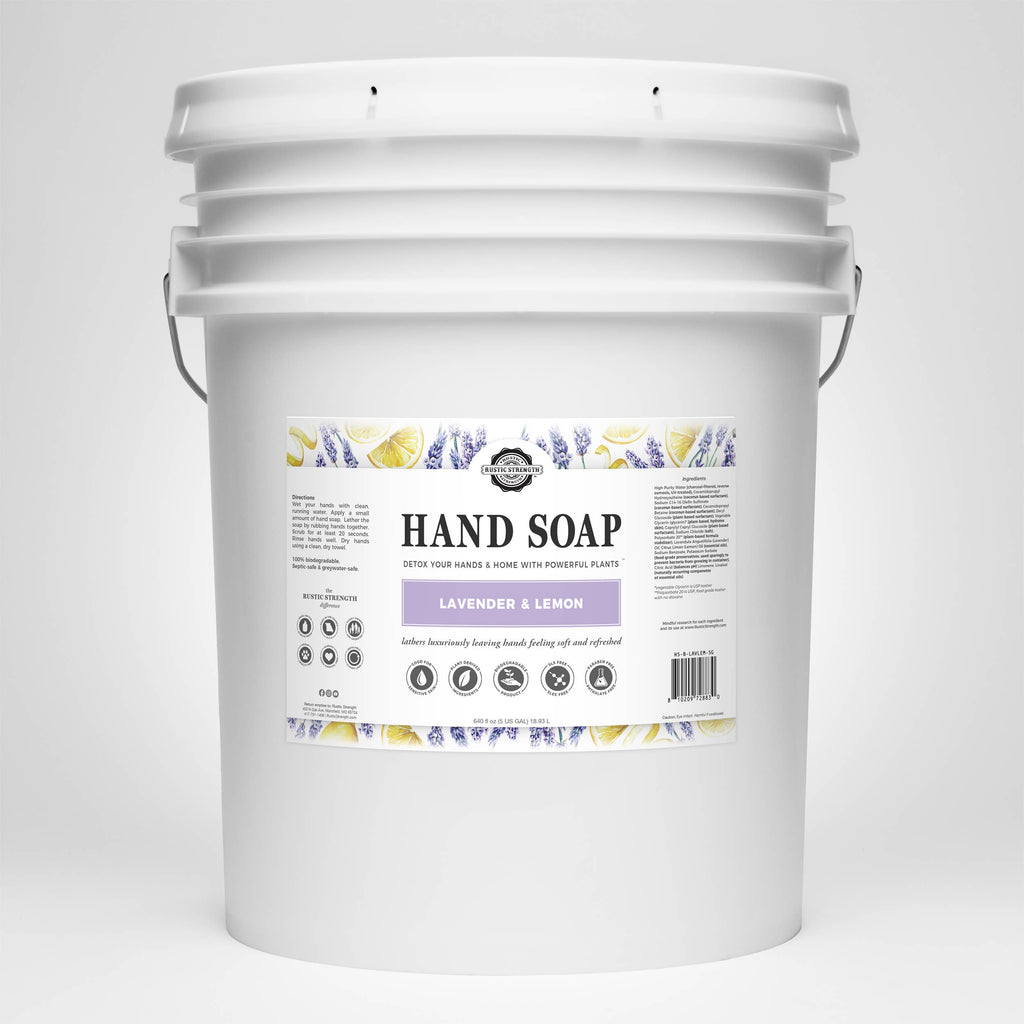 Liquid Hand Soap - Our Popular Scents: Citrus Bliss (lemon/orange) / 4 - 1 Gallon Plastic Jugs