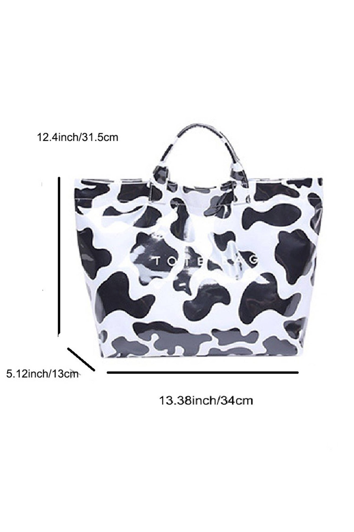 Cow Spots/ Leopard/ Zebra/ Tropical Print Travel Tote Bag: Zebra / One Size
