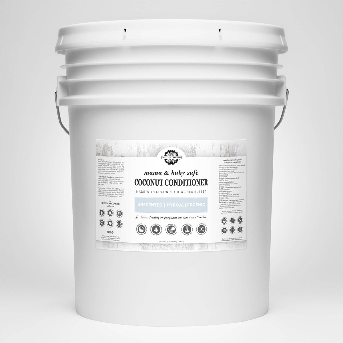 Conditioner - Our Popular Scents: Rosemary Mint / Gallon Plastic Jar