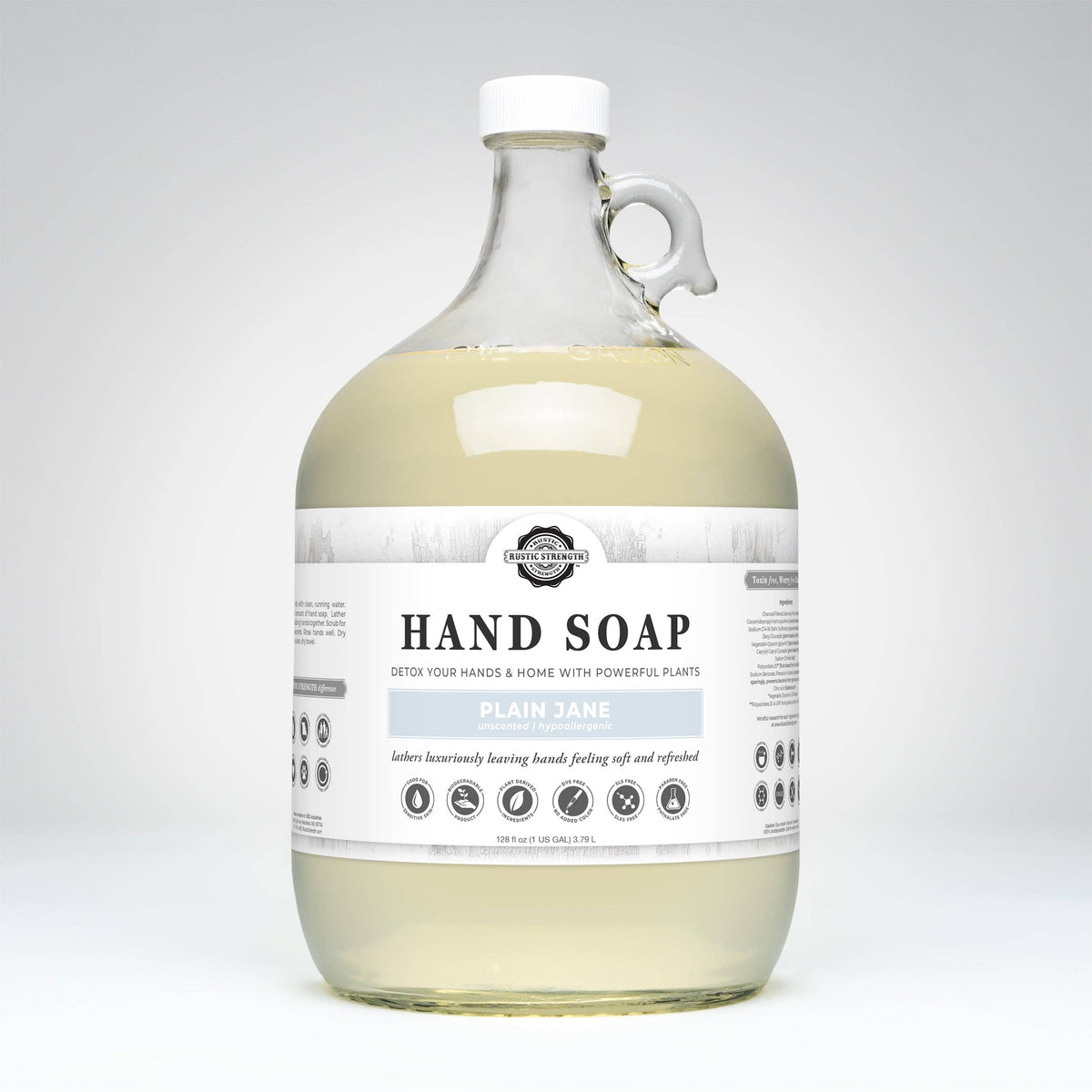 Liquid Hand Soap - Our Popular Scents: Citrus Bliss (lemon/orange) / 4 - 1 Gallon Plastic Jugs