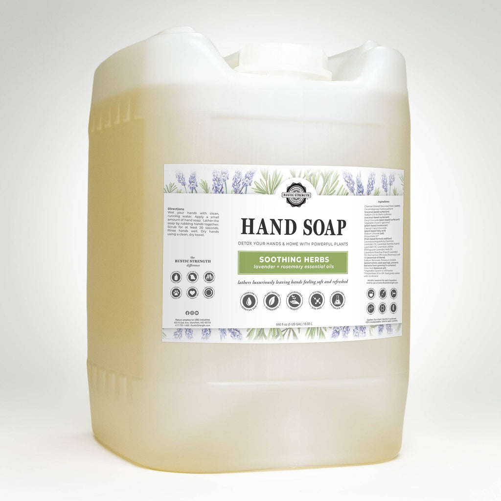 Liquid Hand Soap - Our Popular Scents: Citrus Bliss (lemon/orange) / 4 - 1 Gallon Plastic Jugs