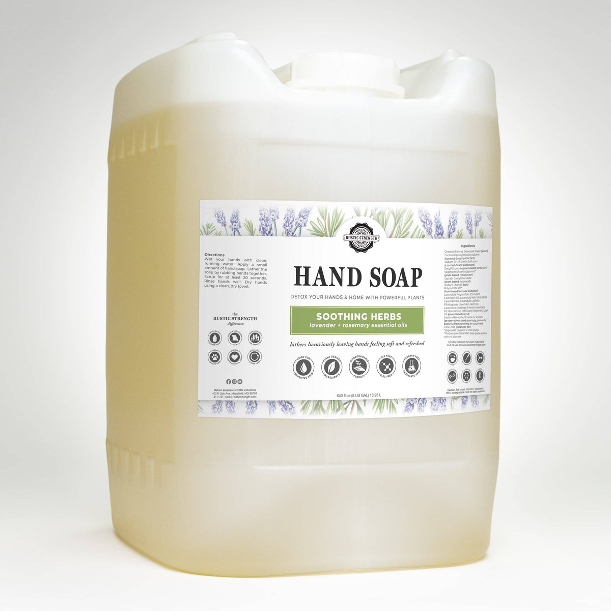Liquid Hand Soap - Our Popular Scents: Citrus Bliss (lemon/orange) / 4 - 1 Gallon Plastic Jugs