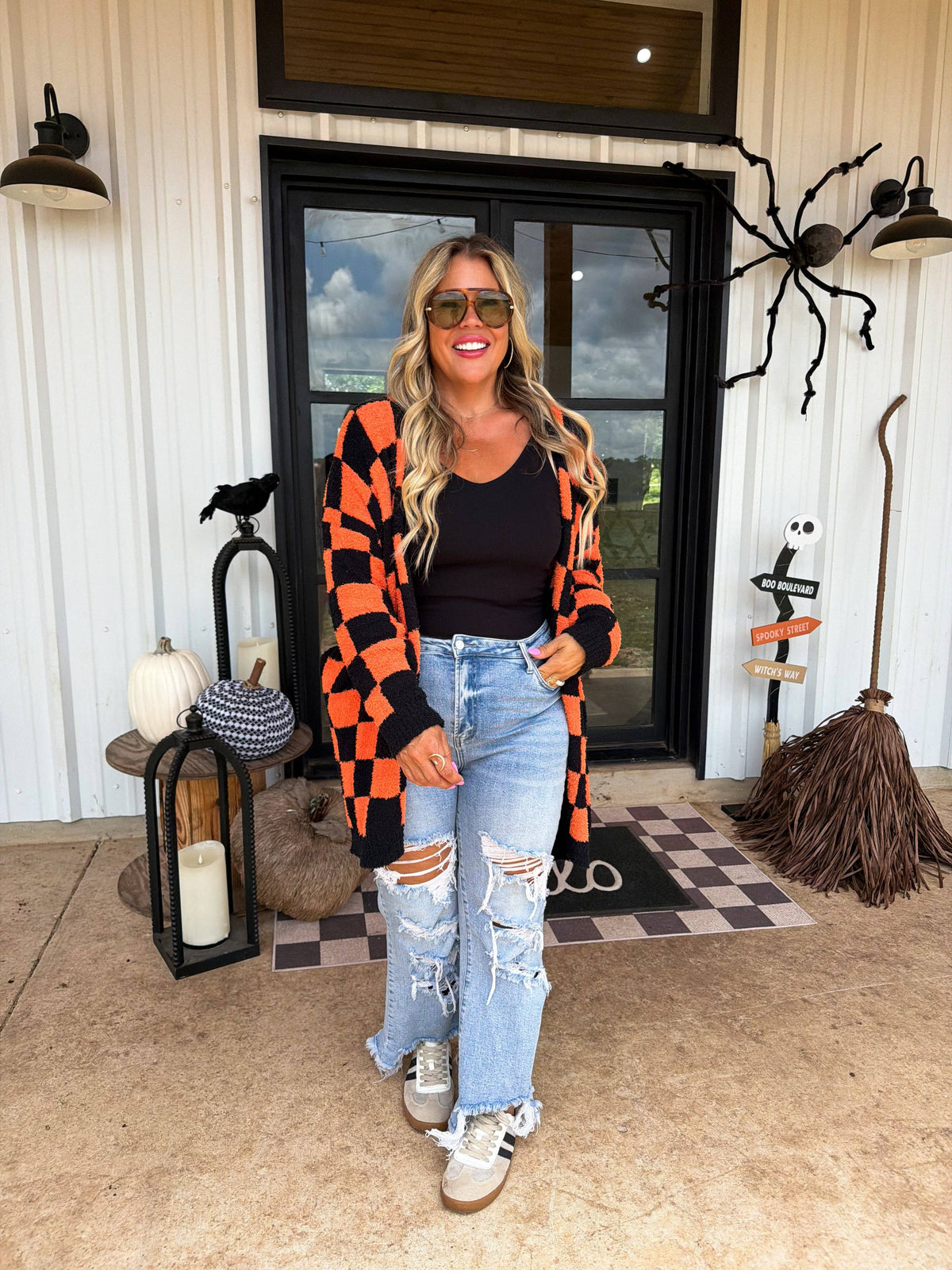 PREORDER- BOO CREW REVERSIBLE CLOUD CARDIGAN: POLKA DOT / ONE SIZE