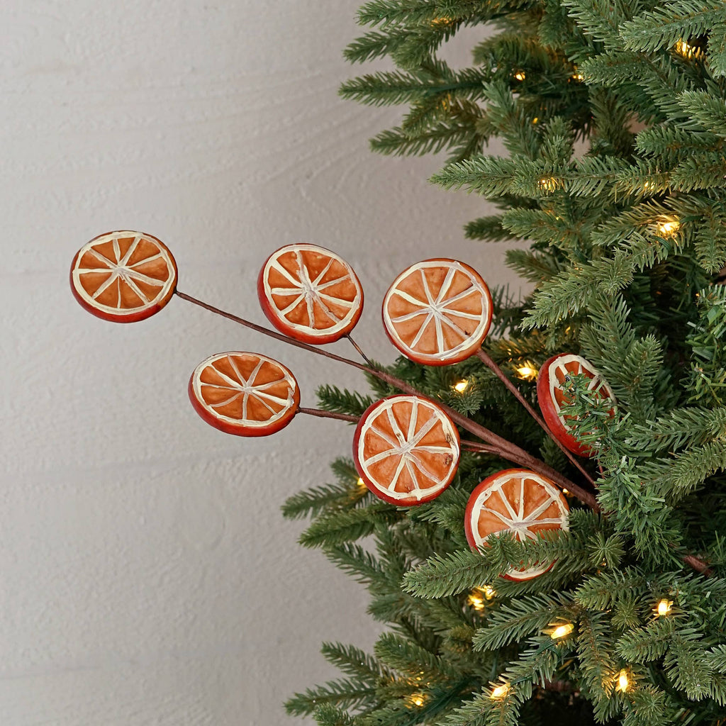 31362-20-inch Spray with Faux Orange Slices