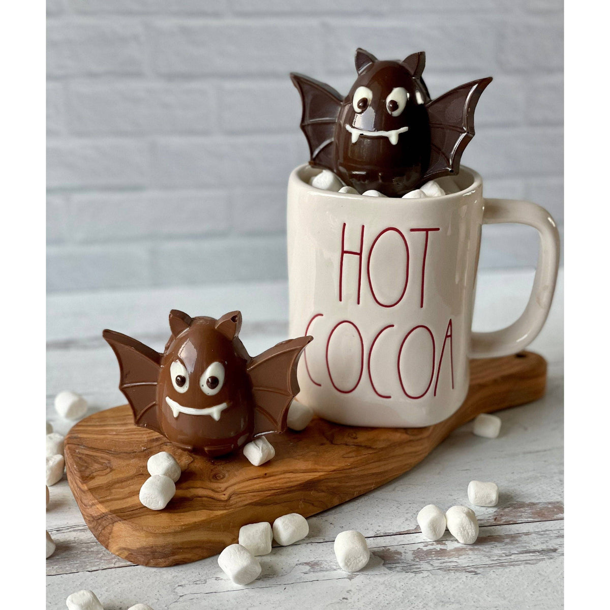 Halloween Spooky Bat Hot Chocolate Bombs, Fall Hot Cocoa: Milk Chocolate