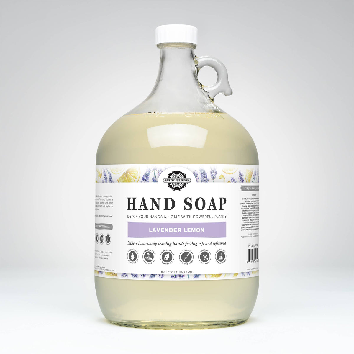 Liquid Hand Soap - Our Popular Scents: Citrus Bliss (lemon/orange) / 4 - 1 Gallon Plastic Jugs