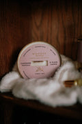 CashmereVanilla & WarmAmber|Solid Brass 14oz Pure Soy Candle