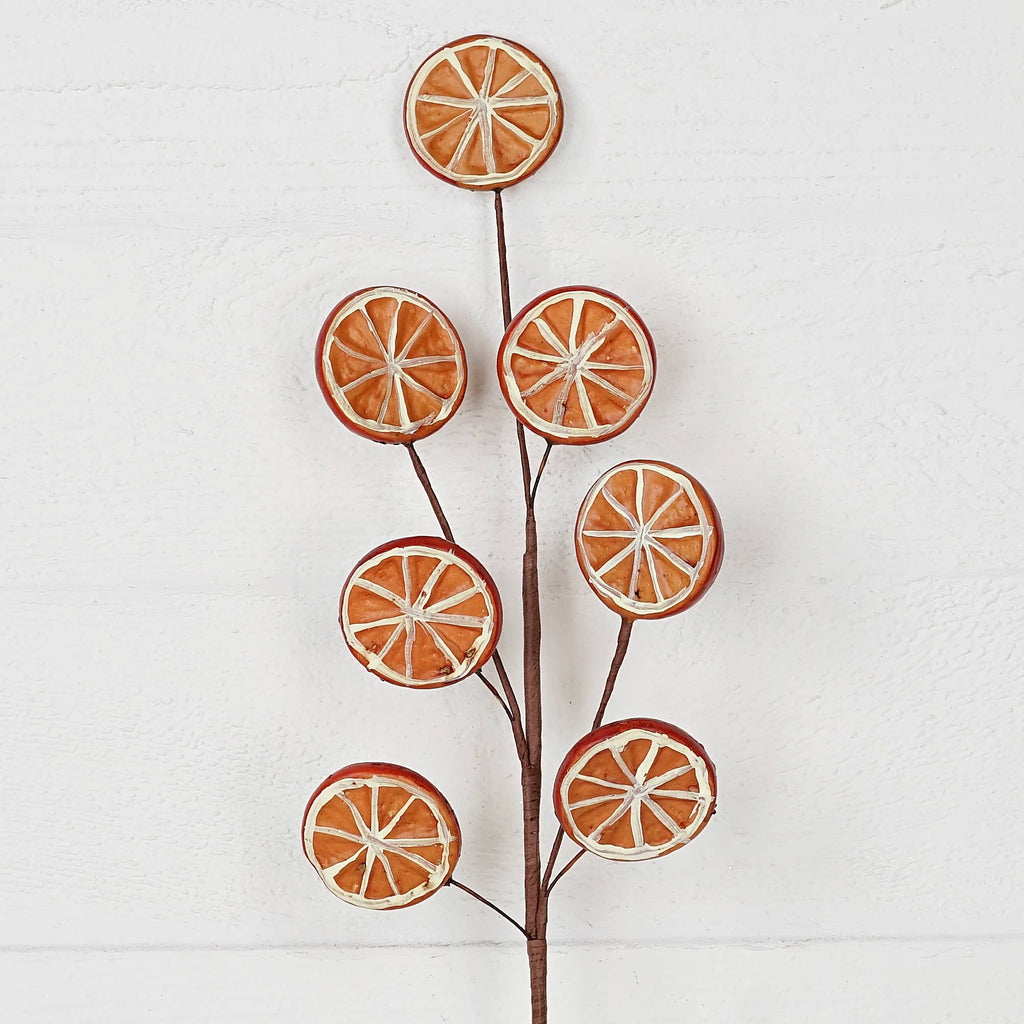 31362-20-inch Spray with Faux Orange Slices