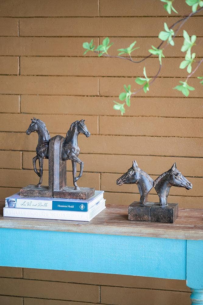 S/2 5.1x4x8" Horse Bookends 6S/CTN