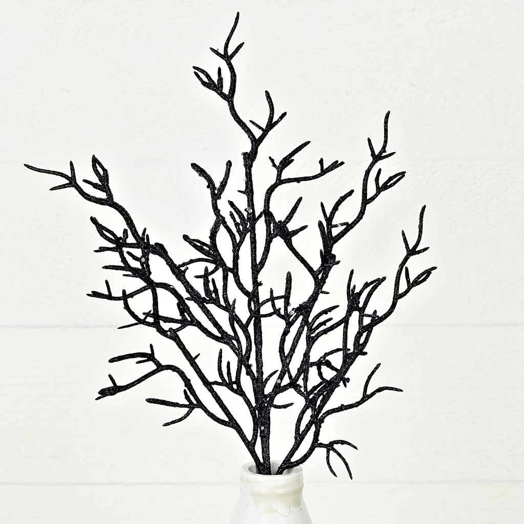 31301-19-inch Pick with Black glittered twigs