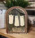Arch Top Ghost Laundry Framed Art   : 8.25x11"
