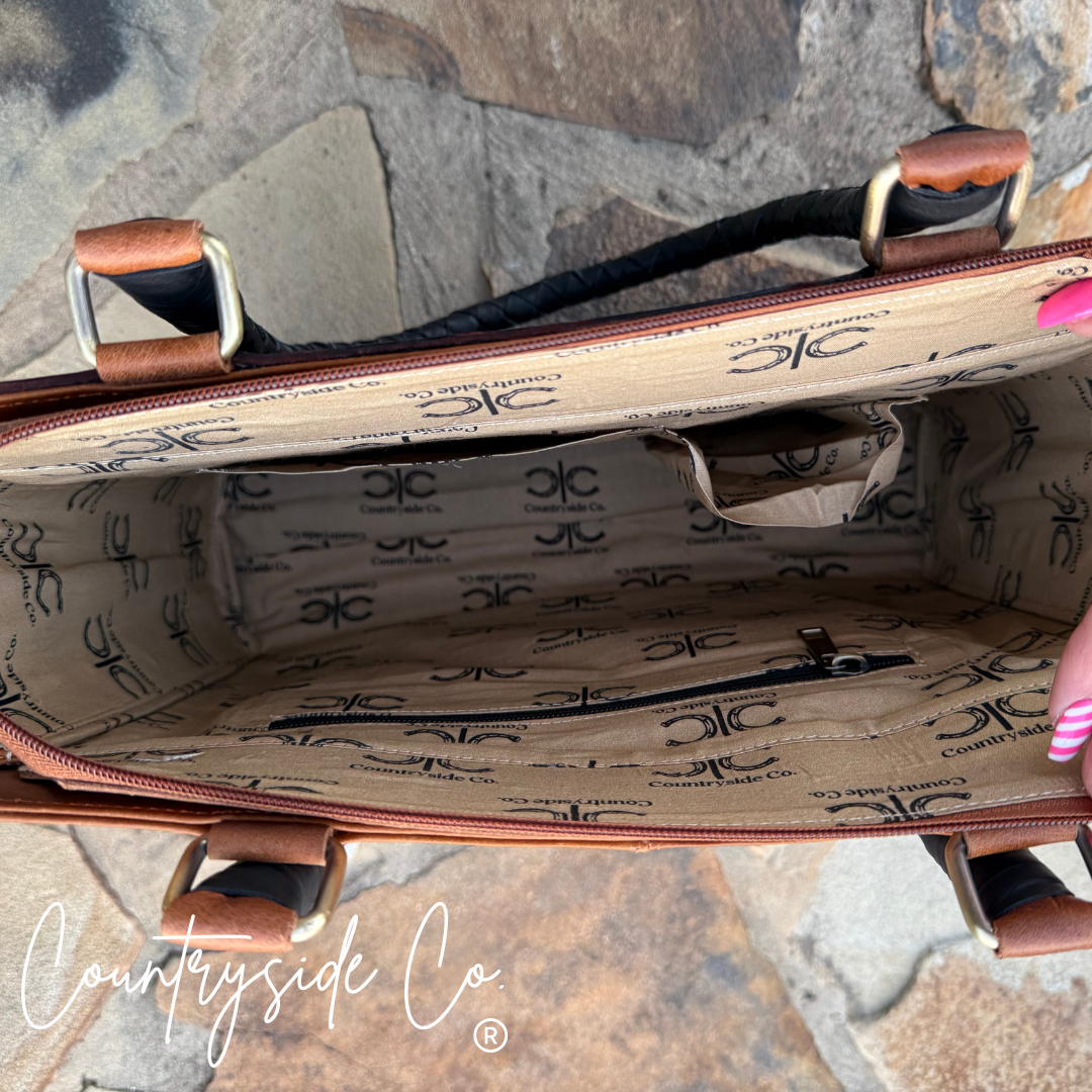 Laney Tooled Leather Handbag