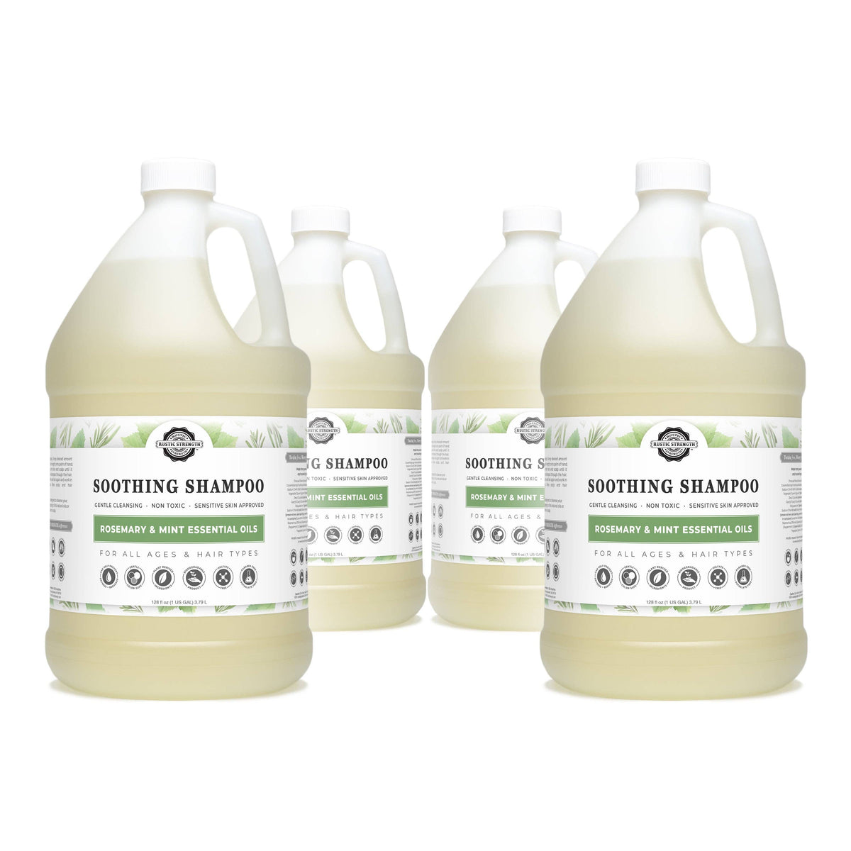 Shampoo - Our Popular Scents: Rosemary Mint / Gallon Glass Jug