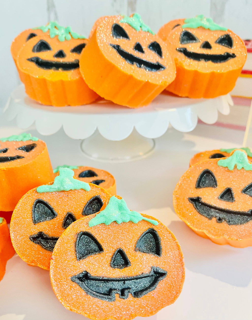 Jack-o-Lantern Bath Bomb, Pumpkin Head Bath Bomb