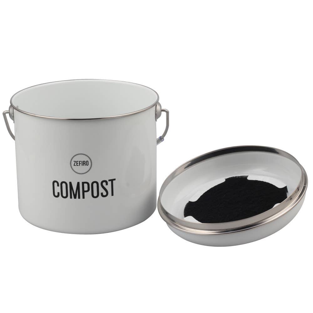 Compost Bin  0.8 Gallons - White