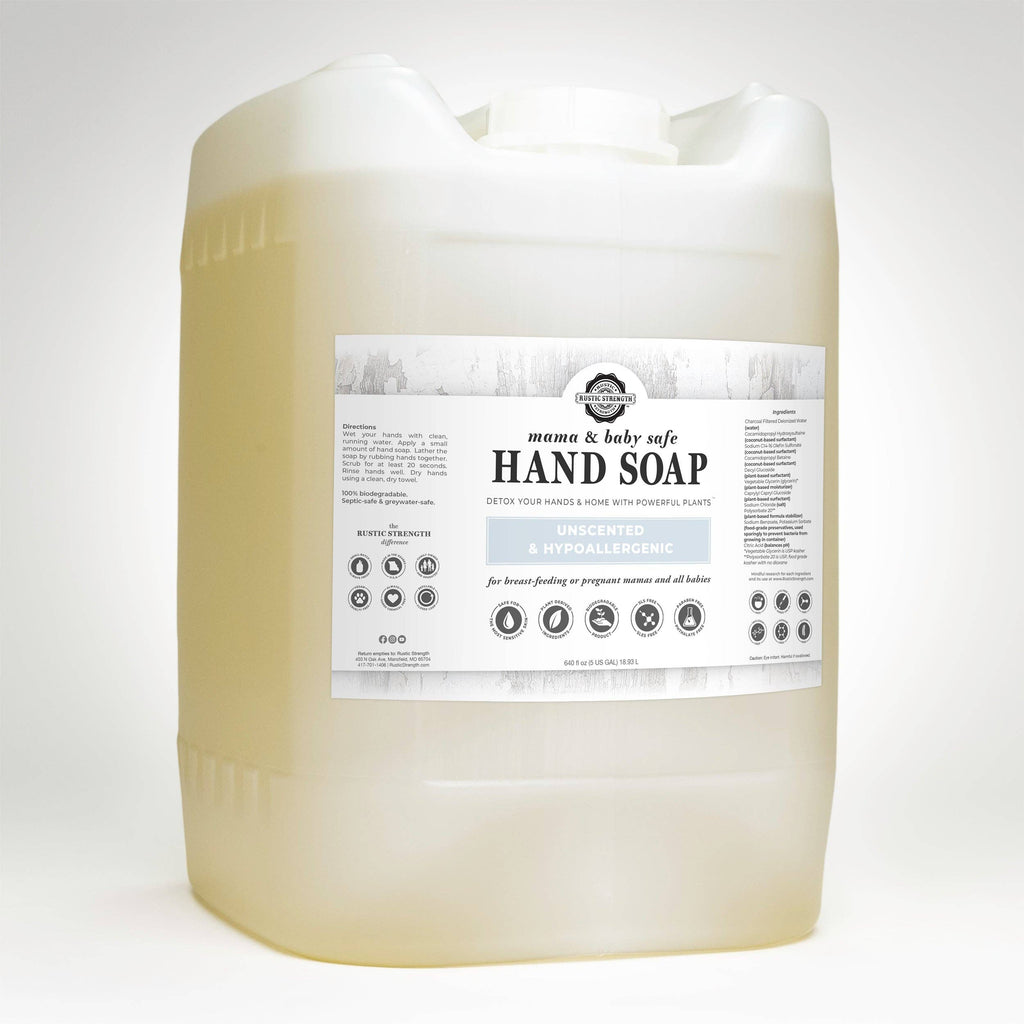 Liquid Hand Soap - Our Popular Scents: Citrus Bliss (lemon/orange) / 4 - 1 Gallon Plastic Jugs