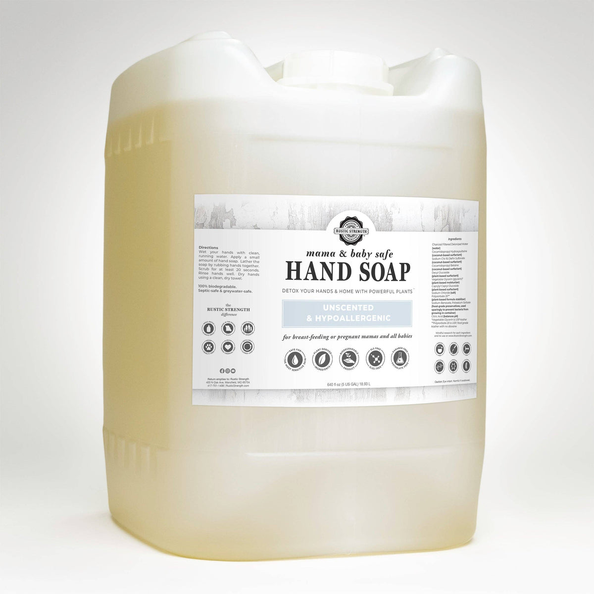 Liquid Hand Soap - Our Popular Scents: Citrus Bliss (lemon/orange) / 4 - 1 Gallon Plastic Jugs