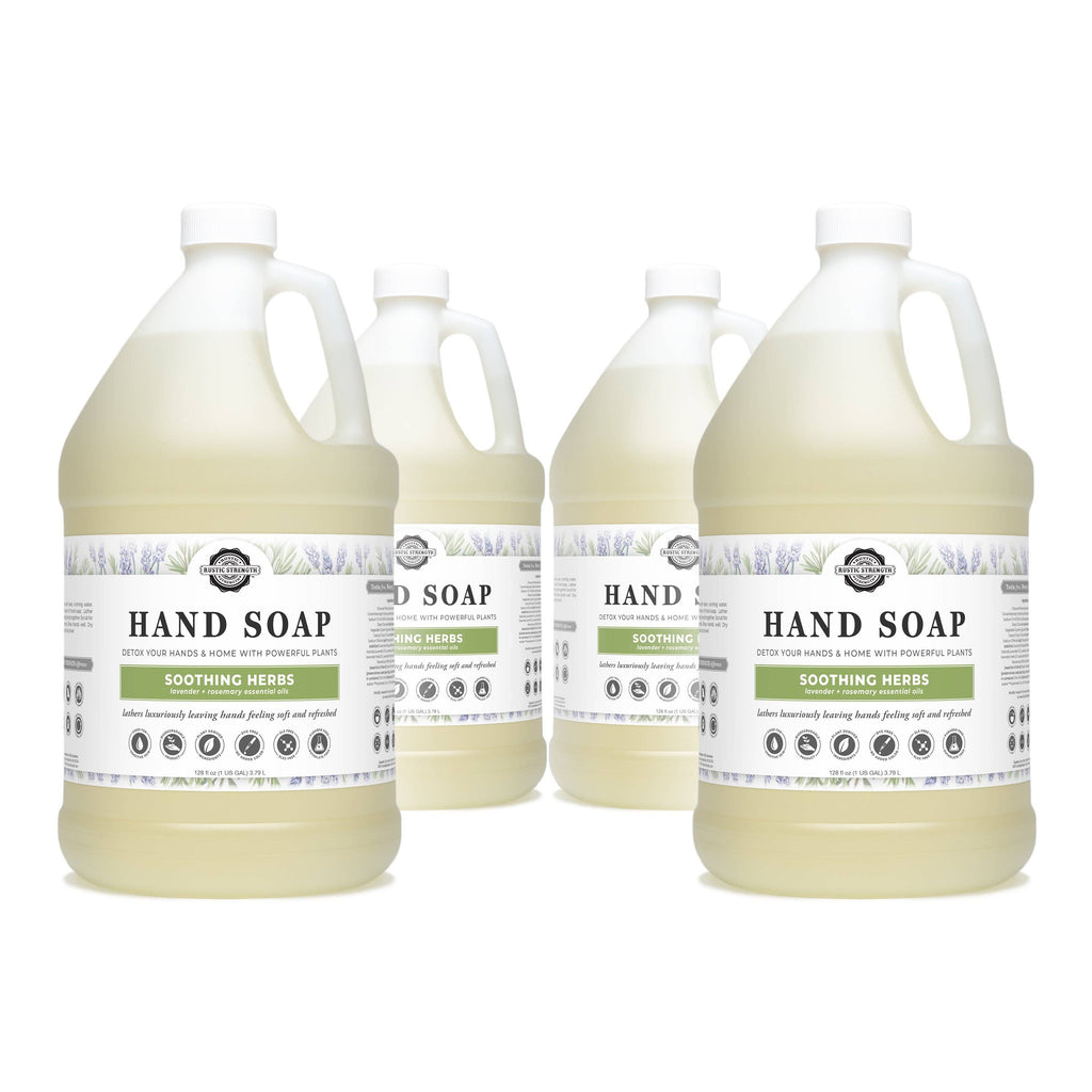 Liquid Hand Soap - Our Popular Scents: Citrus Bliss (lemon/orange) / 4 - 1 Gallon Plastic Jugs