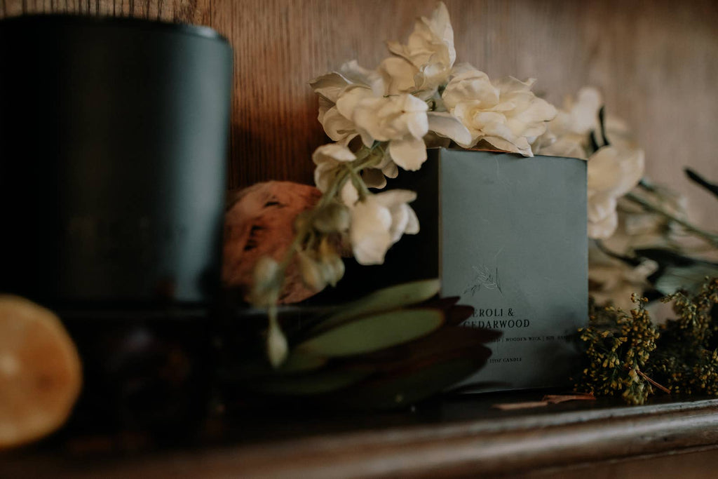 Neroli & Cedarwood l Gold Lid Candle & Boutique Box