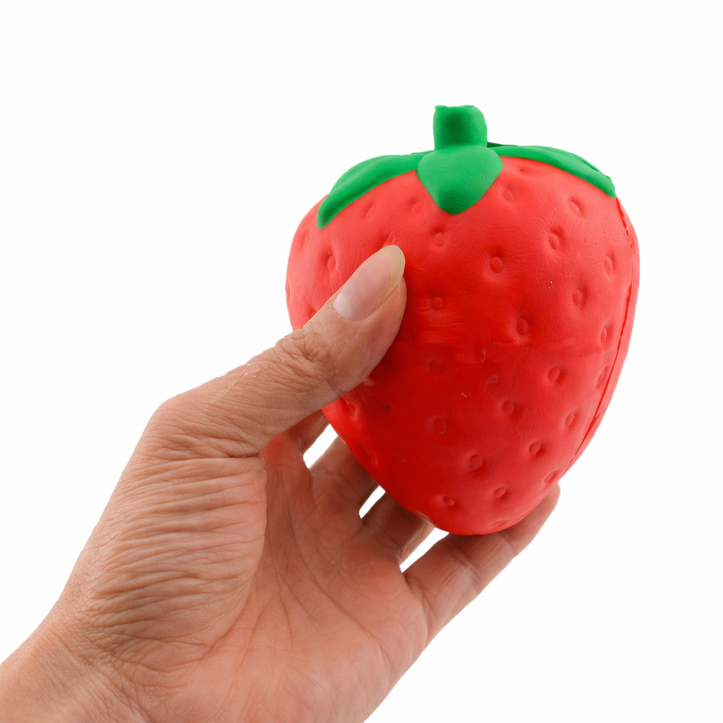 Large Strawberry Squishy Toy – Stress Toy