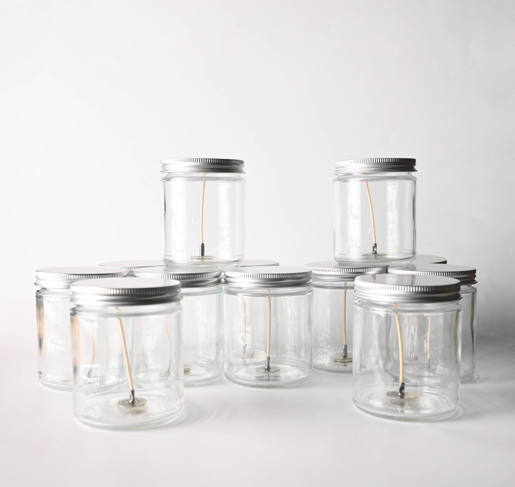 Candle Bar - 5.5 oz Glass Wicked Jar with Lid