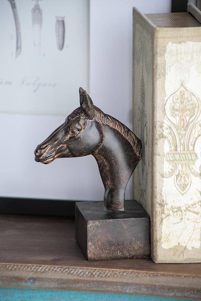 S/2 5.1x4x8" Horse Bookends 6S/CTN