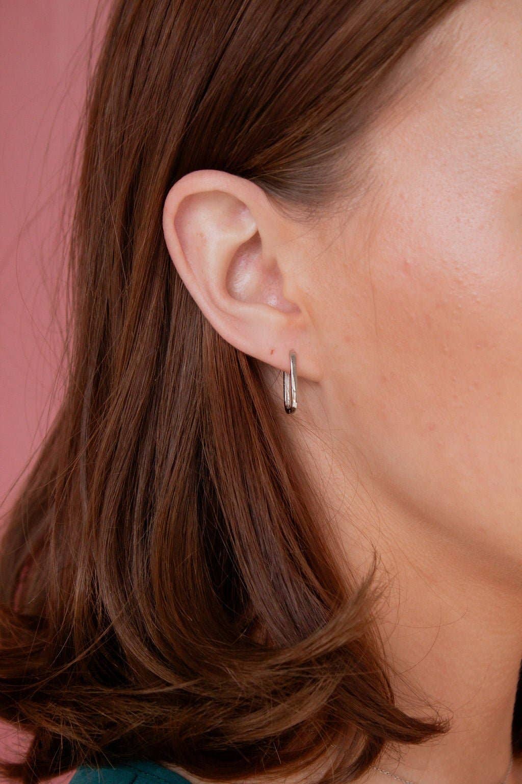 Paperclip Hoops - Hypoallergenic: Gold