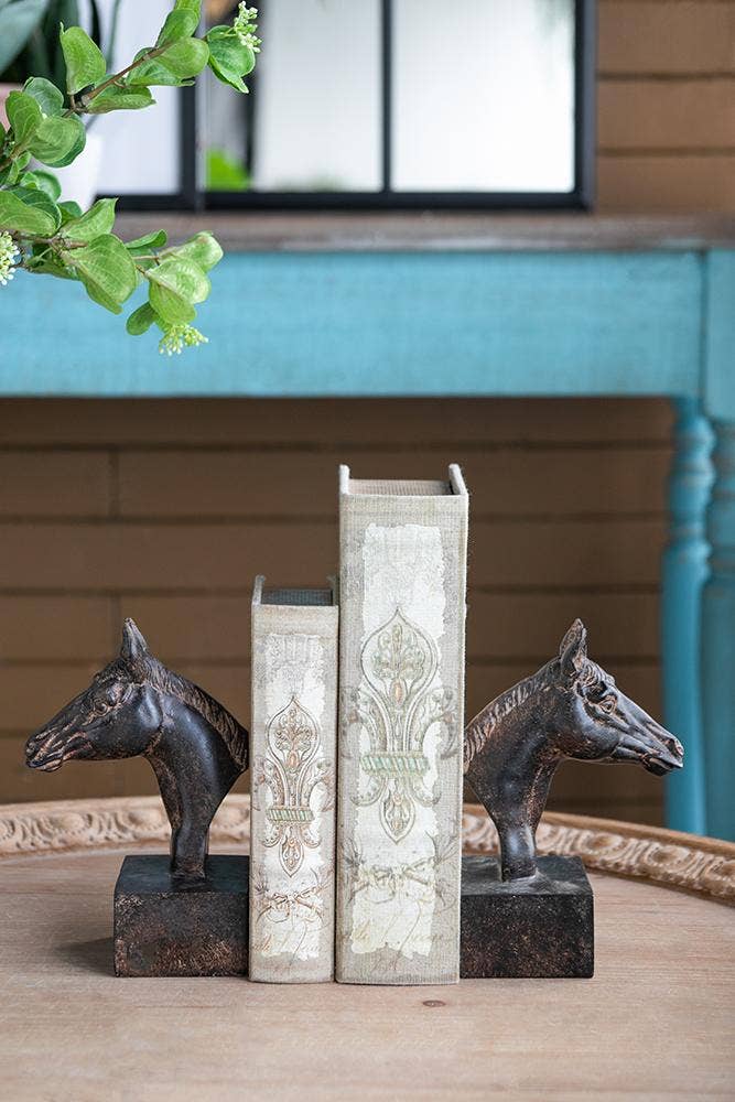S/2 5.1x4x8" Horse Bookends 6S/CTN