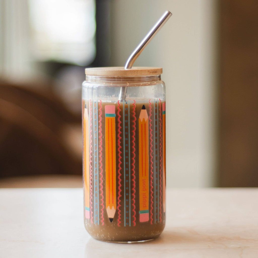 Teacher Pencils Glass Can