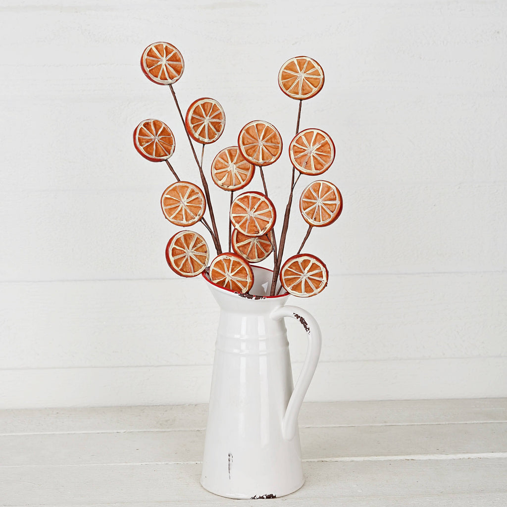 31362-20-inch Spray with Faux Orange Slices