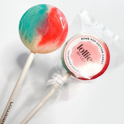 BombPop Cotton Candy Lollipop (Cherry, Blue Razz, Lemonade Cotton Candy)
