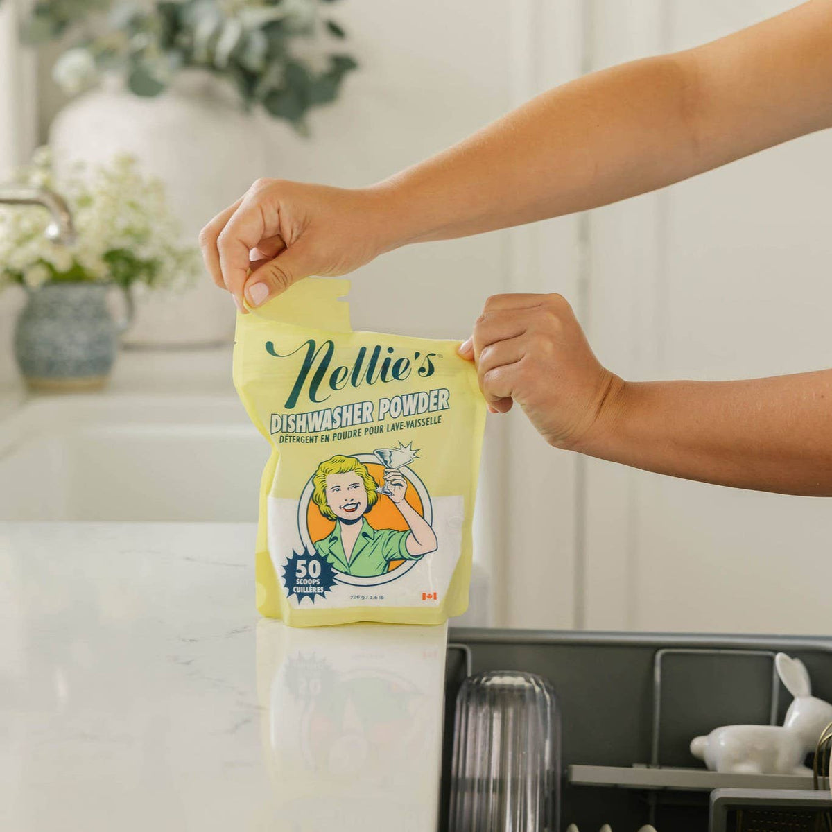 Dishwasher Powder - Dish Detergent - 50 Scoop Pouch