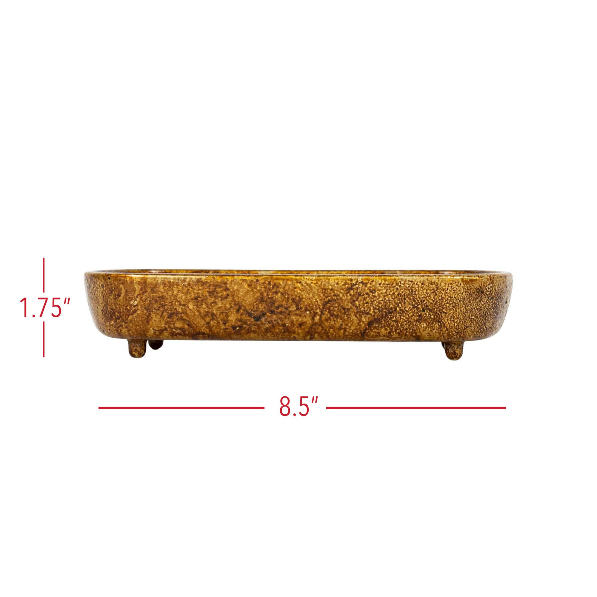 Ansel Antique Brass Footed Vanity Tray Cast Iron