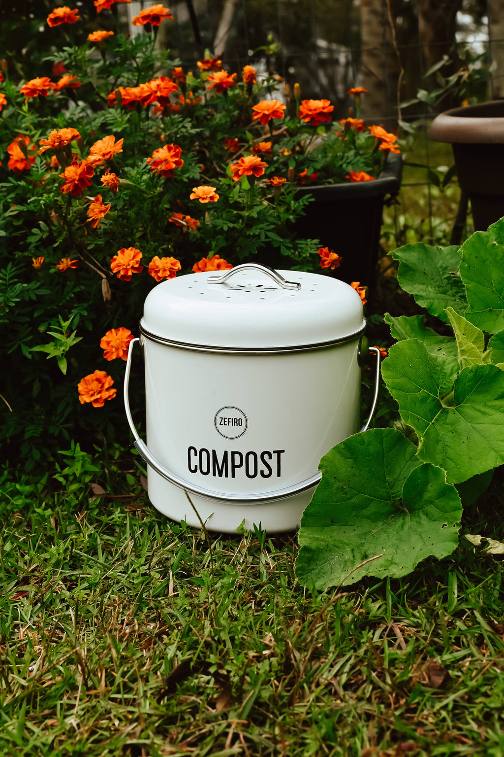 Compost Bin  0.8 Gallons - White