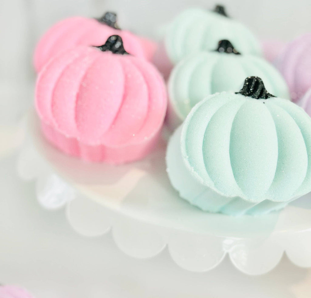 Cinderella Pumpkin Bath Bomb, Cursed Carriages Bath Bomb: Pink  (Peach + Hibiscus)