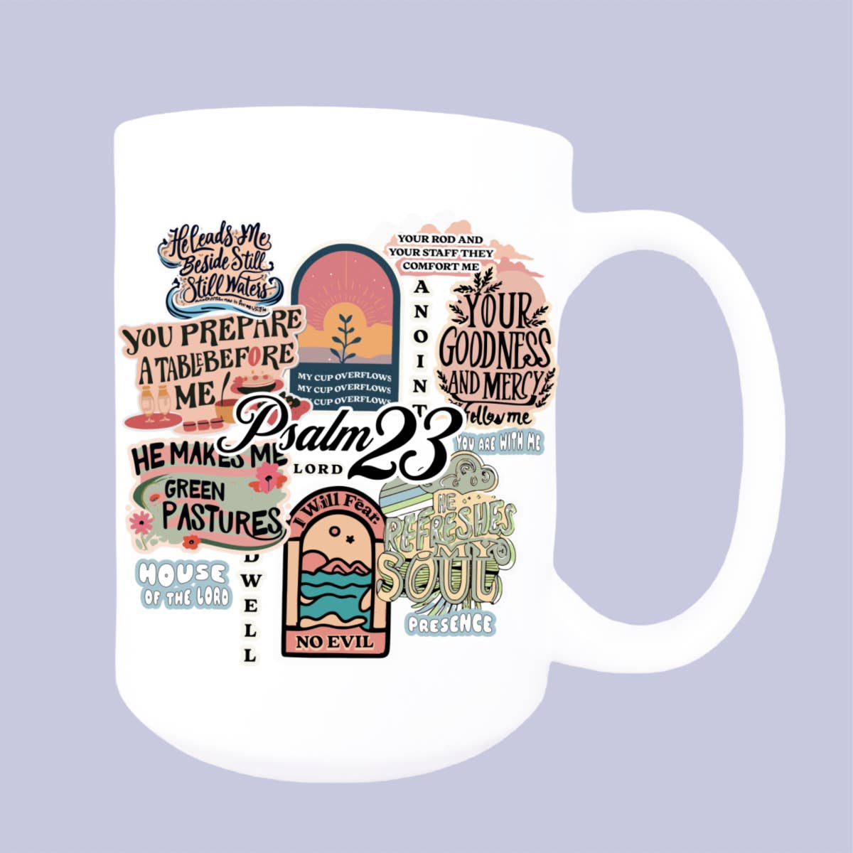 Christian mug, Psalms mug, Encouragement gift, coffee mug