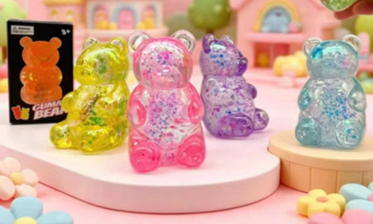 Glitter Gummy Bear Squishy