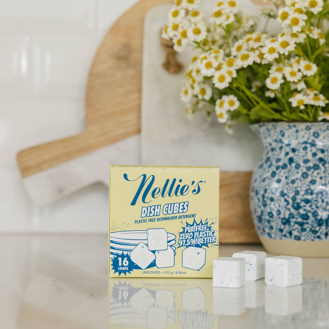 Dish Cubes - Plastic-Free Dishwasher Tablets - 16 Load Box