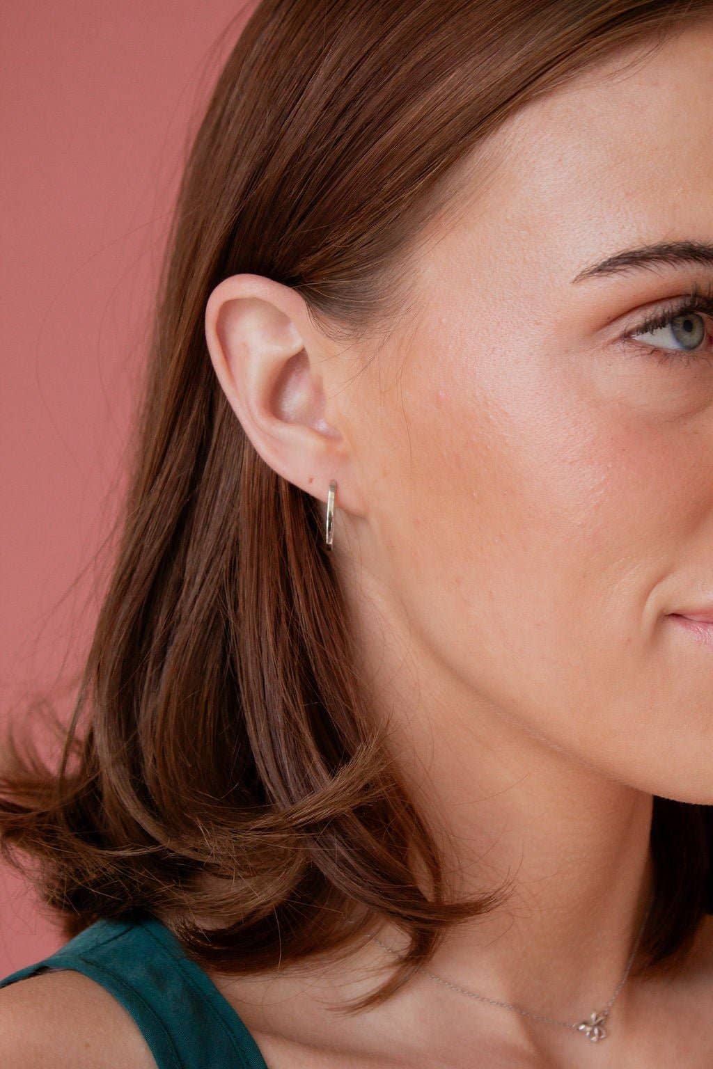 Paperclip Hoops - Hypoallergenic: Gold