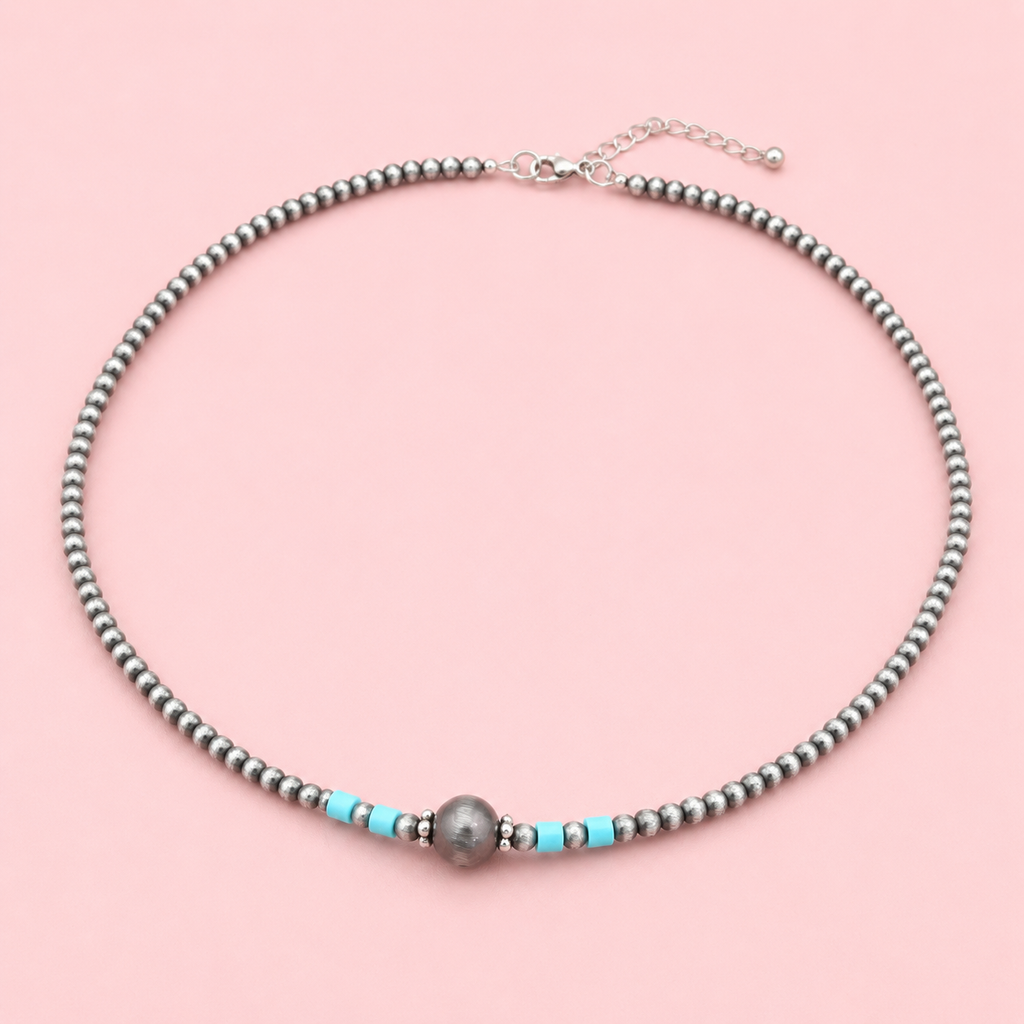 Western Navajo Pearl Choker Navajo Style