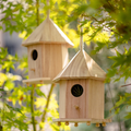 Natural Solid Wood Bird's Nest: Style [A]
