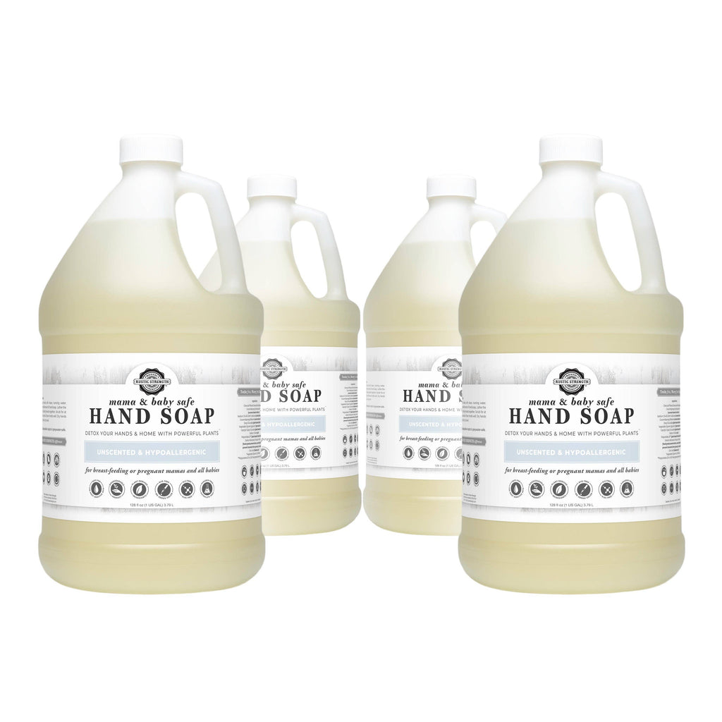 Liquid Hand Soap - Our Popular Scents: Citrus Bliss (lemon/orange) / 4 - 1 Gallon Plastic Jugs