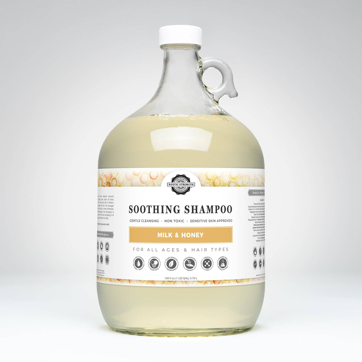 Shampoo - Our Popular Scents: Rosemary Mint / Gallon Glass Jug