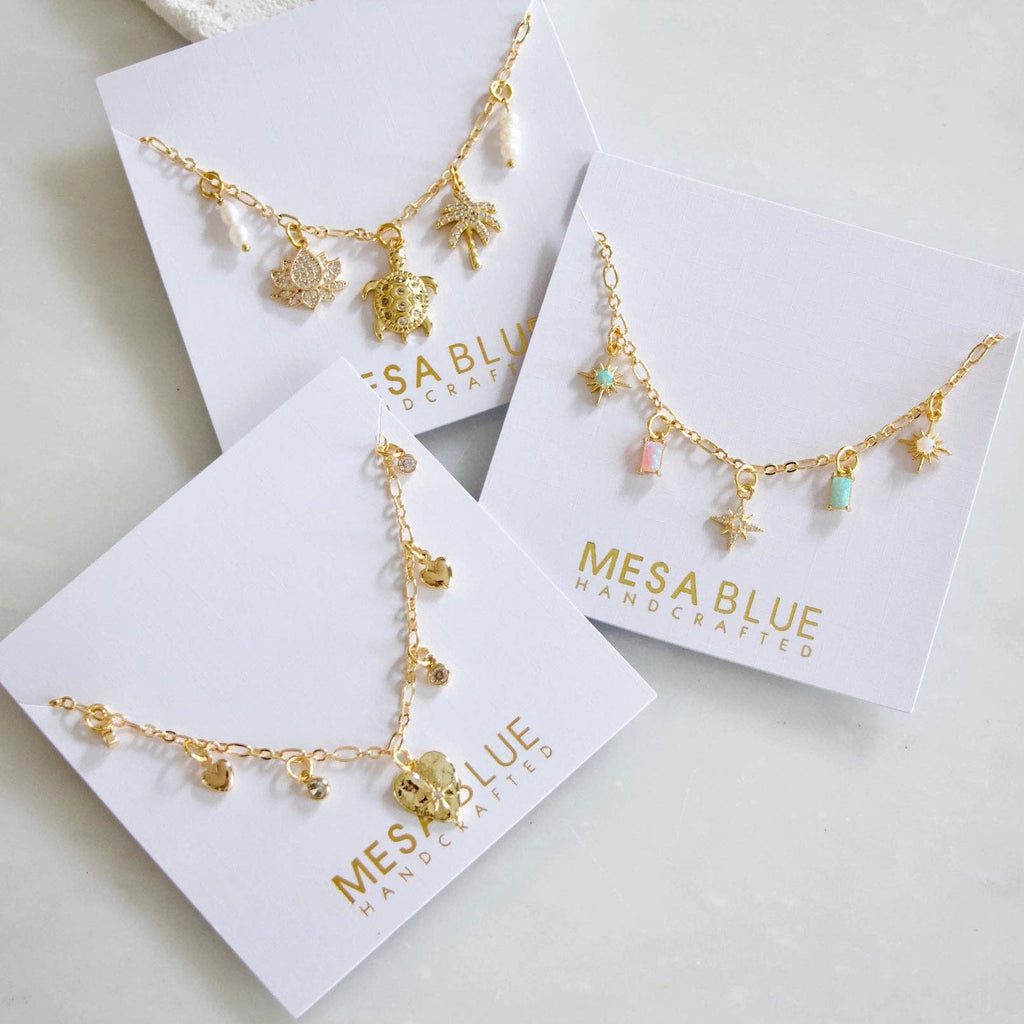 Opal Star Charm Necklace