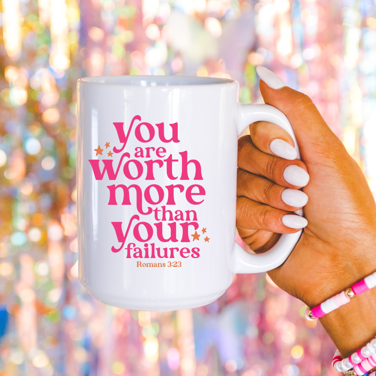 Christian mug, Worth more, Christian gift, coffee mug, mug