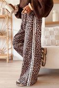 66 Classic Leopard Print High Waist Wide Leg Pants (S-4X): Beige / L