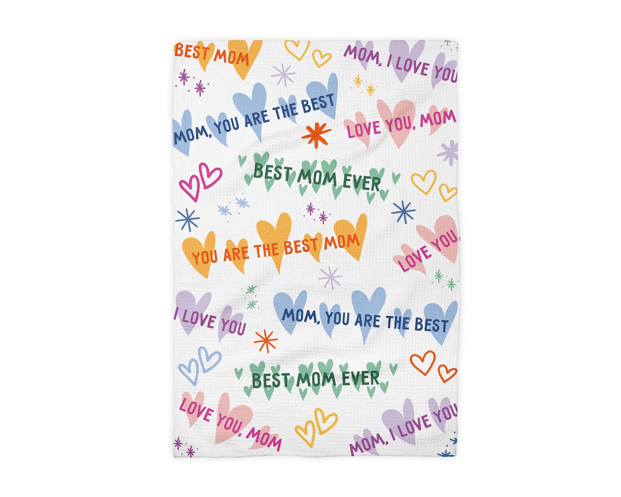 Mother's Day Gift Best Mom Present Kitchen Towel Waffle