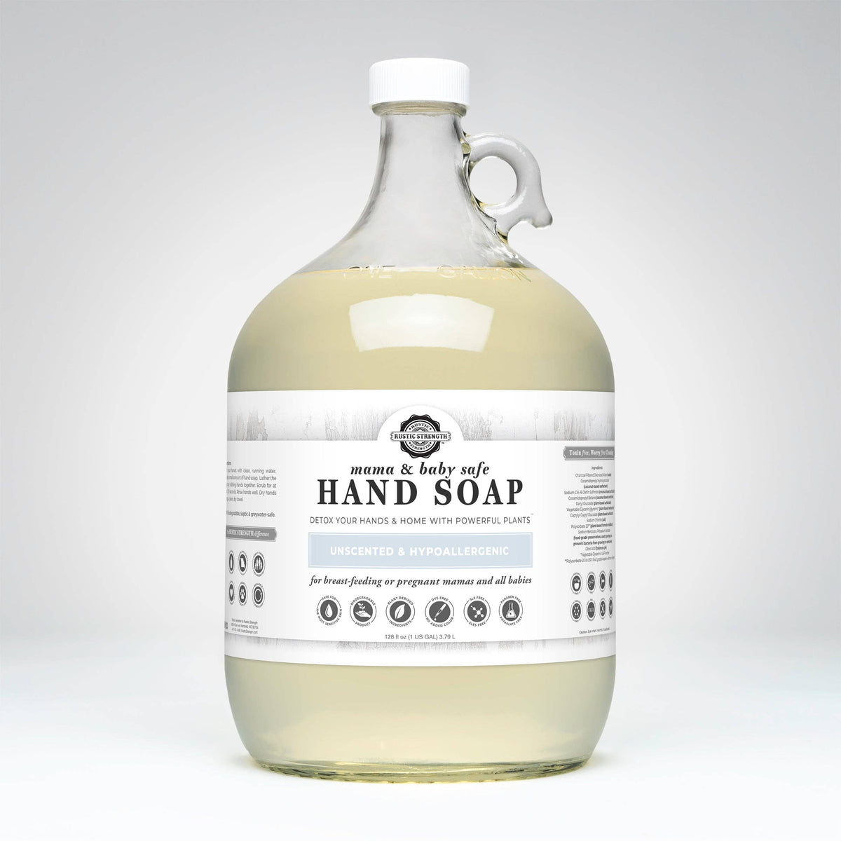 Liquid Hand Soap - Our Popular Scents: Citrus Bliss (lemon/orange) / 4 - 1 Gallon Plastic Jugs